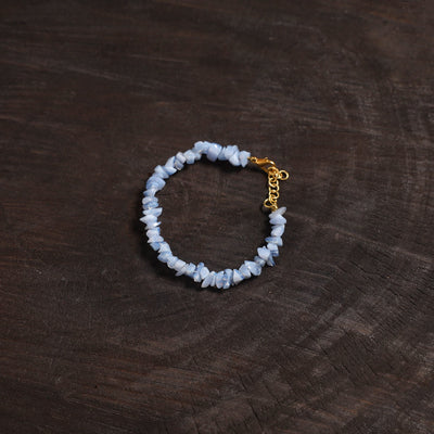 Handcrafted glass stone bracelet 07