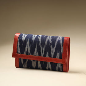  Handcrafted Ikat Weave Leather Wallet 
