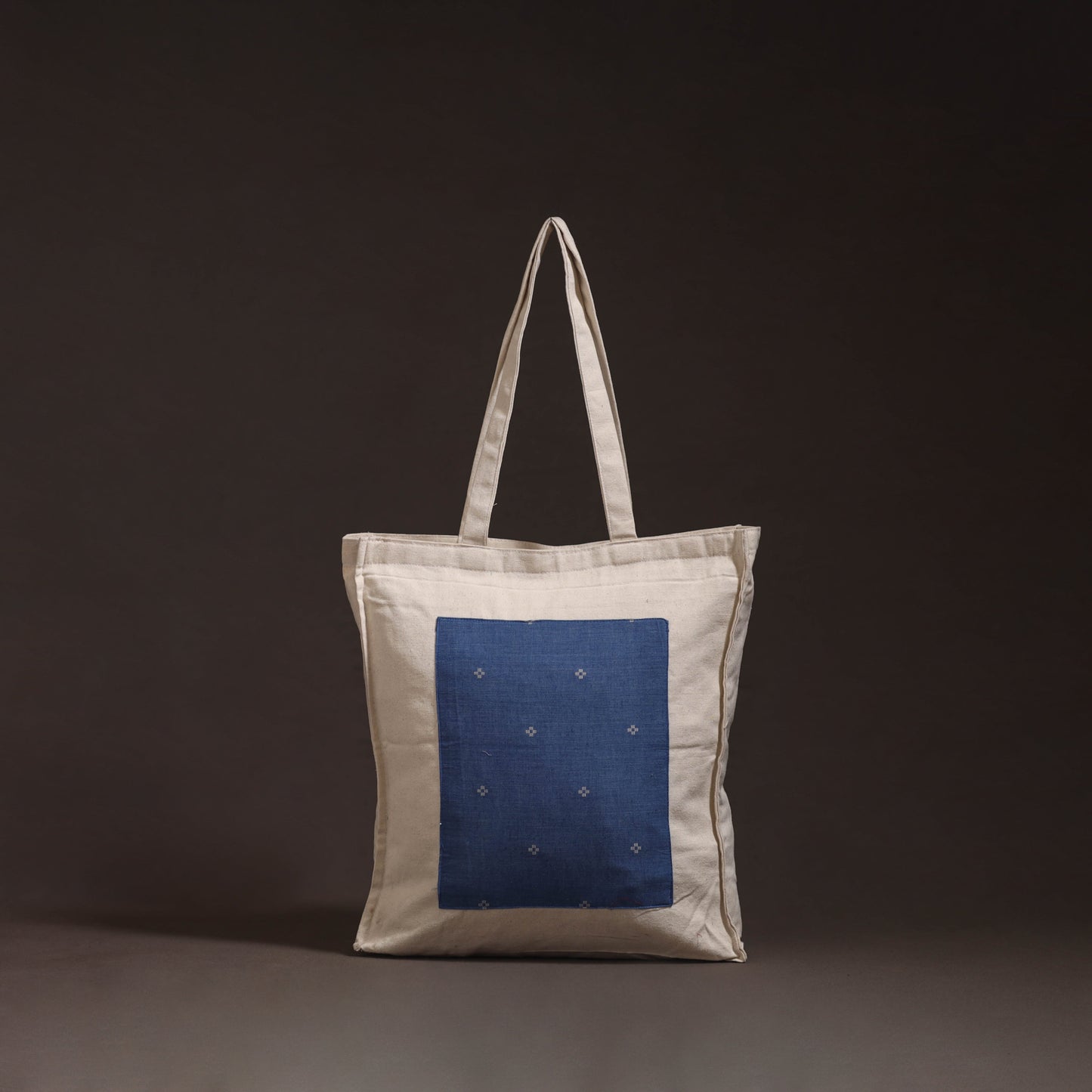 Handcrafted jacquard patch shoulder bag 01