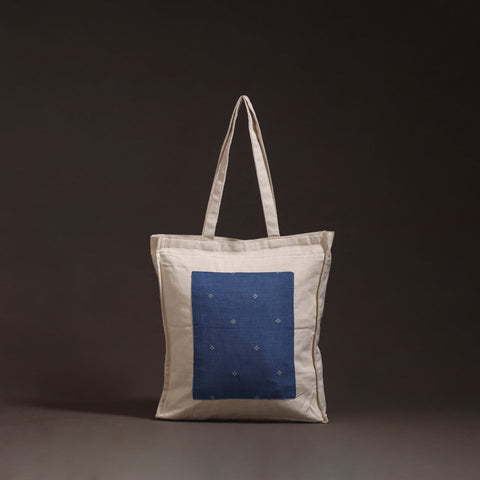 Handcrafted jacquard patch shoulder bag 01