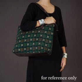  Handcrafted Kantha Embroidered Printed Cotton Shoulder Bag 