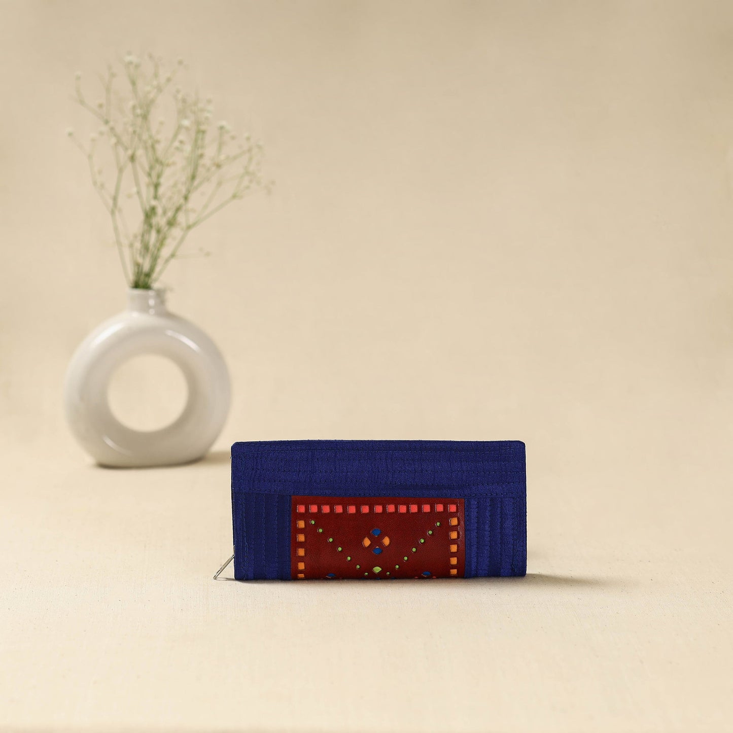 Handcrafted kutch leather clutch / wallet 33