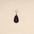 Blue - handcrafted kutch leather keychain 05