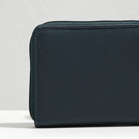 Blue Handcrafted Leather Wallet