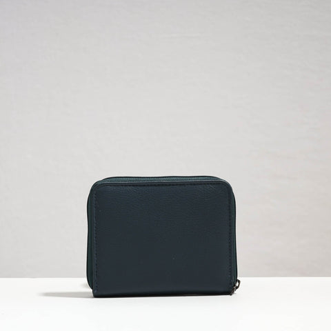 Blue Handcrafted Leather Wallet