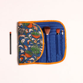  Handcrafted Multipurpose Segmented Make-up Brush Wrap Pouch/Case 05 