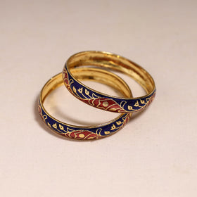Handcrafted paka meenakari bangles (set of 2) 284