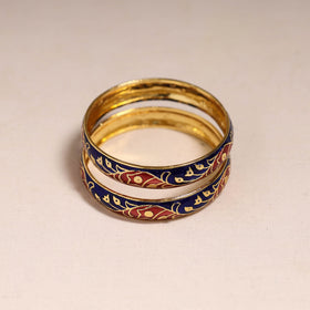 Handcrafted paka meenakari bangles (set of 2) 284