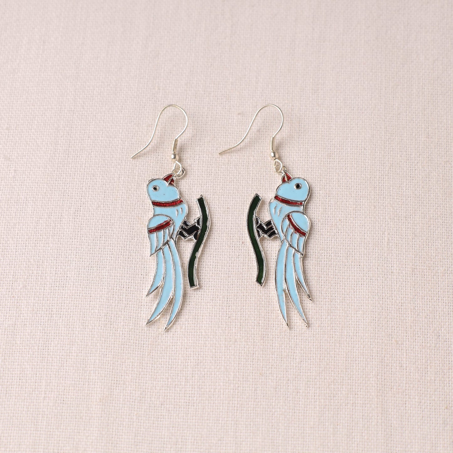 Buy Handcrafted Paka Meenakari Jhumka Earrings Online at iTokri.com