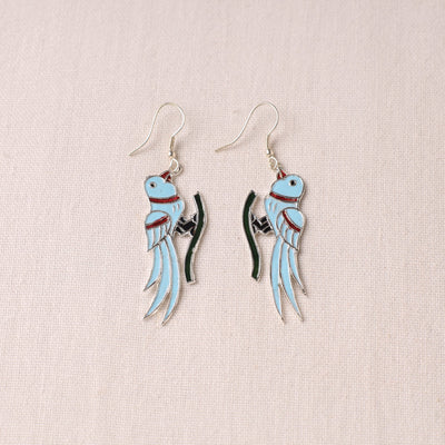 Buy Handcrafted Paka Meenakari Jhumka Earrings Online at iTokri.com