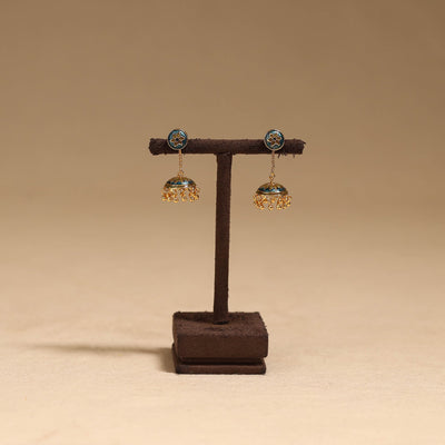 Handcrafted paka meenakari jhumki earrings 58