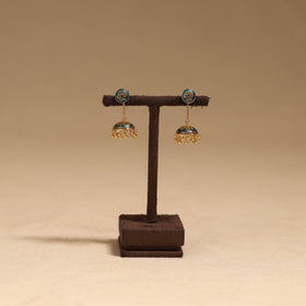Handcrafted paka meenakari jhumki earrings 58