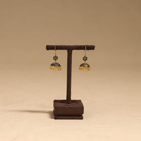 Handcrafted paka meenakari jhumki earrings 63