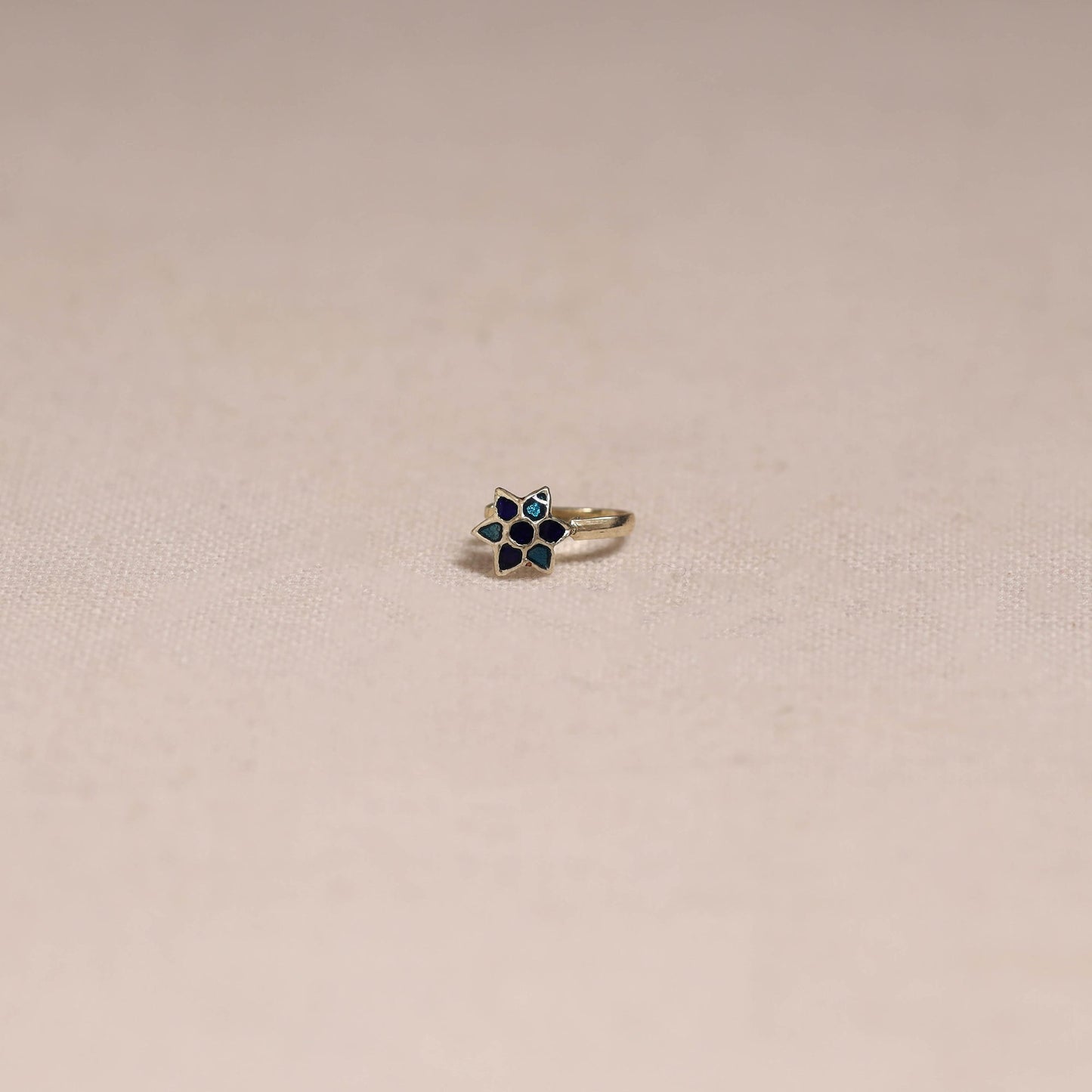 Handcrafted paka meenakari nosepin 158