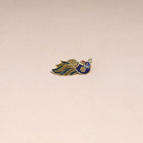 Handcrafted paka meenakari saree pin 212