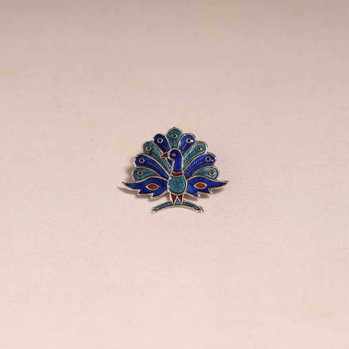 Handcrafted paka meenakari saree pin 227