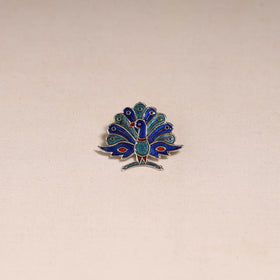 Handcrafted paka meenakari saree pin 227