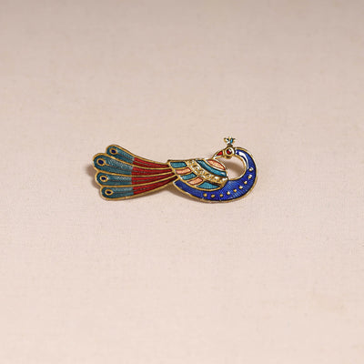 Handcrafted paka meenakari saree pin 232