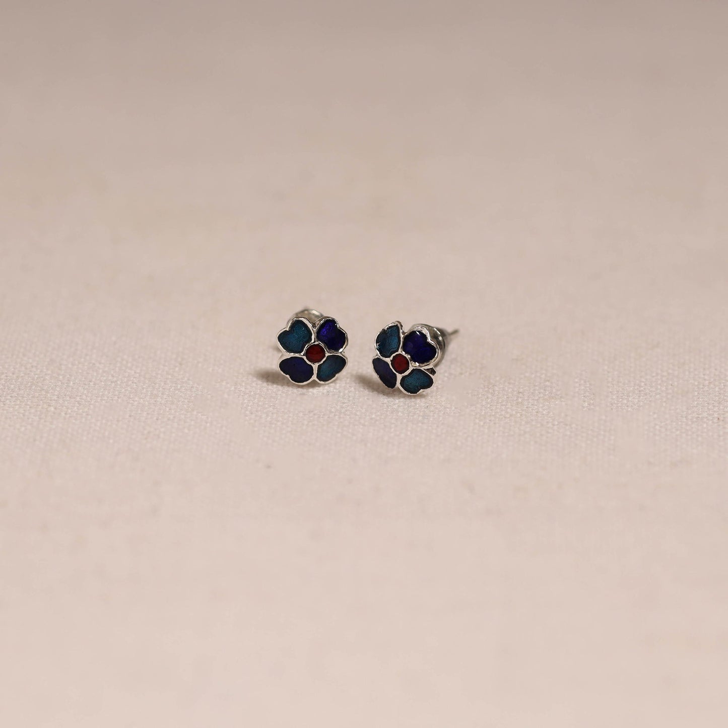 /handcrafted paka meenakari stud earrings 18 - handcrafted