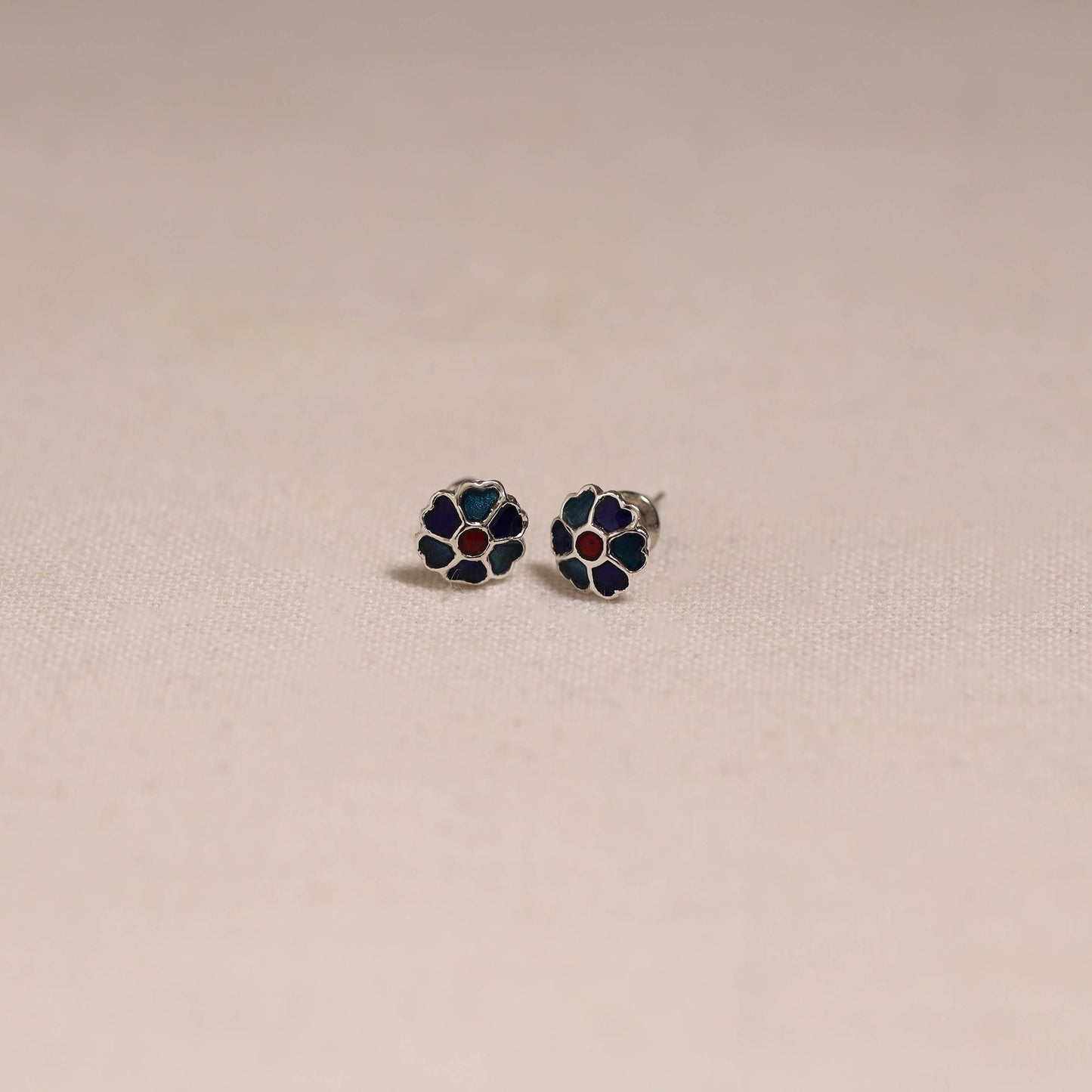 Handcrafted paka meenakari stud earrings 22