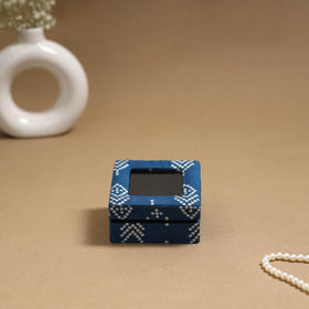 Handcrafted printed fabric ring/earring box 61