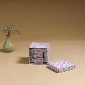 Blue - handcrafted printed organizer stationery kit 47