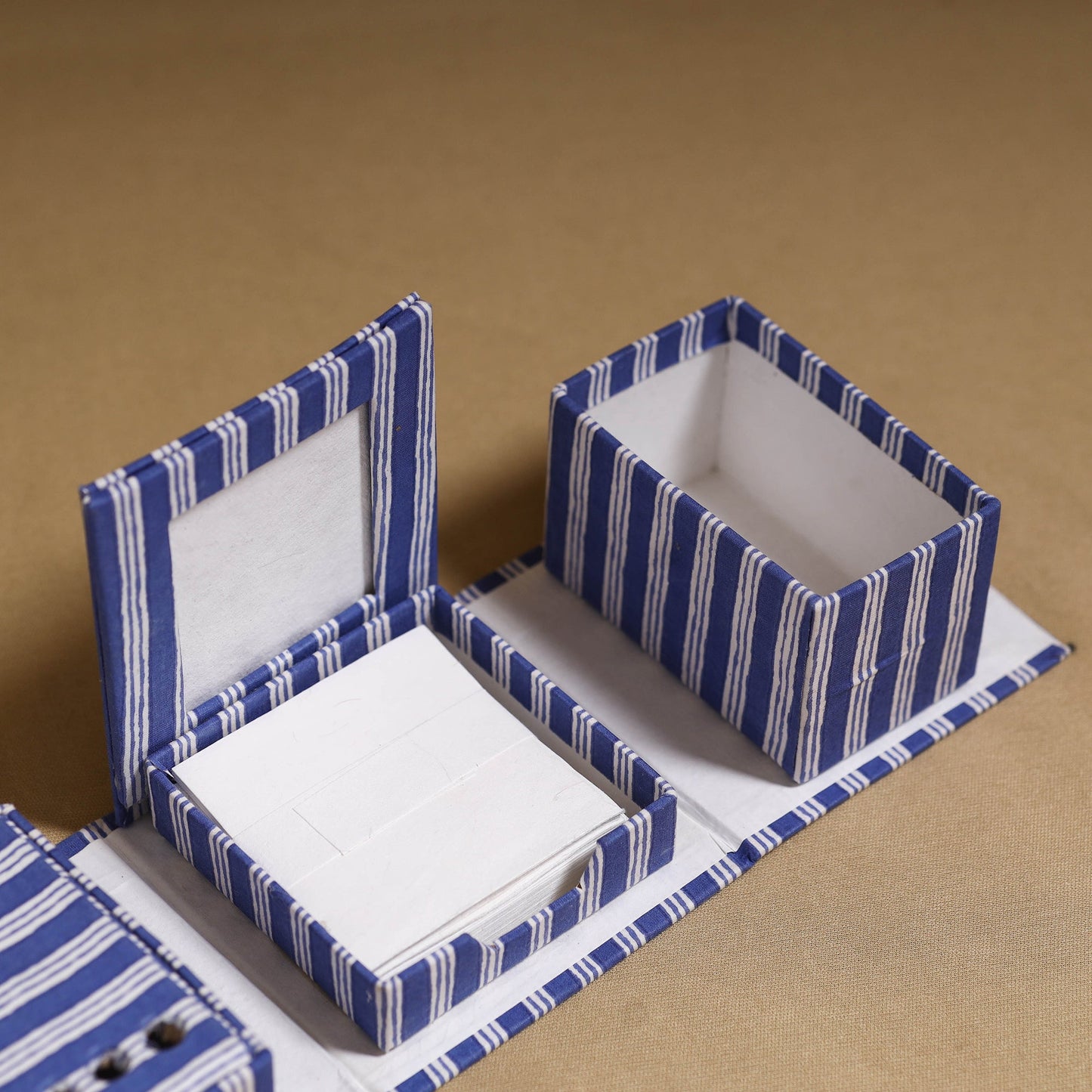 Blue - handcrafted printed organizer stationery kit 51