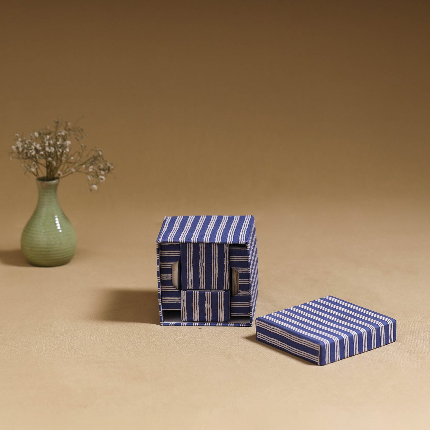 Blue - handcrafted printed organizer stationery kit 51