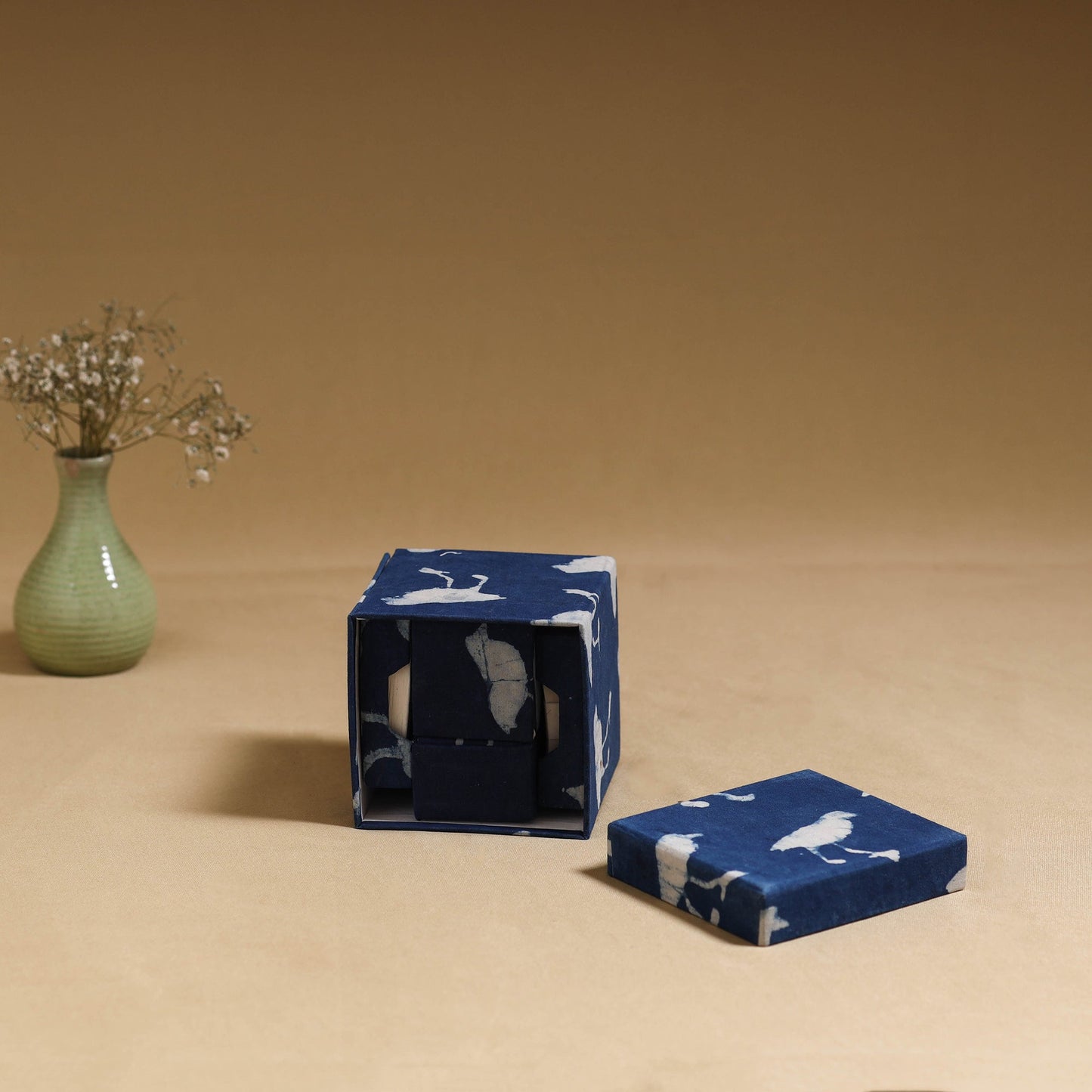 Blue - handcrafted printed organizer stationery kit 52