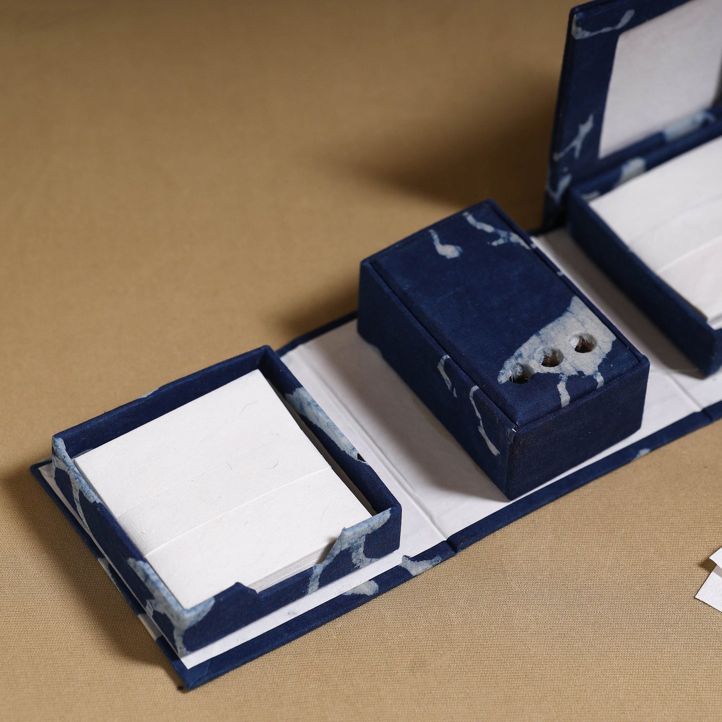 Blue - handcrafted printed organizer stationery kit 52