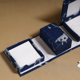 Blue - handcrafted printed organizer stationery kit 52