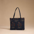 Blue - handcrafted quilted cotton handbag 21
