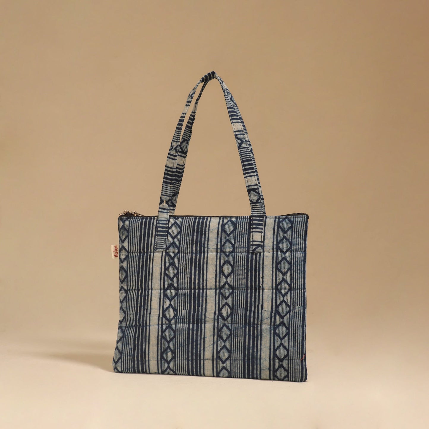 Handcrafted quilted handbag 12