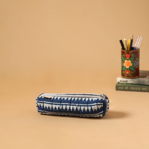 Handcrafted quilted pencil pouch 06