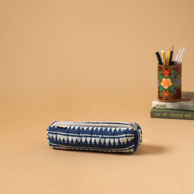 Handcrafted quilted pencil pouch 06