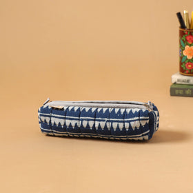 Handcrafted quilted pencil pouch 06