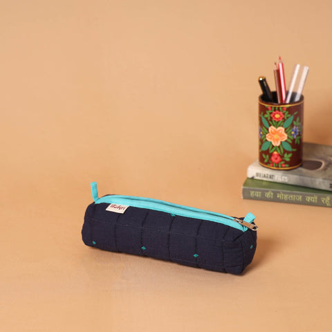 Handcrafted quilted pencil pouch 07