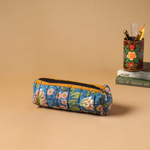 Handcrafted quilted pencil pouch 13
