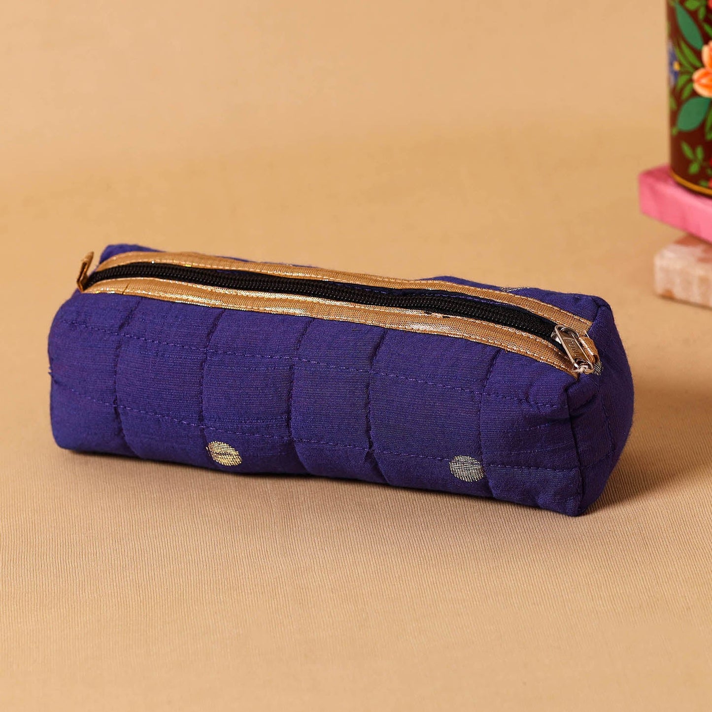 Handcrafted Quilted Pencil Pouch