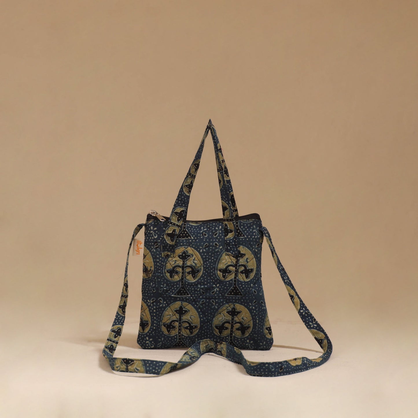 Handcrafted quilted sling bag 02