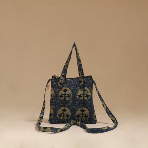 Handcrafted quilted sling bag 02