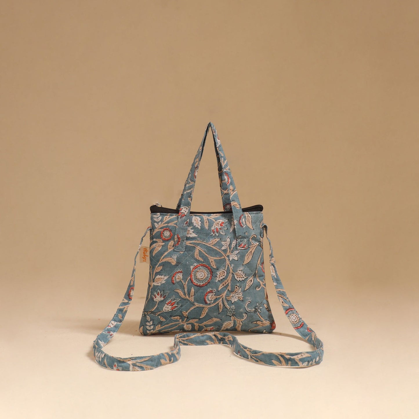 Handcrafted quilted sling bag 02
