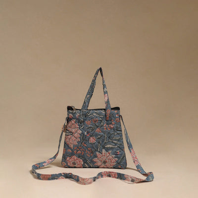 Handcrafted quilted sling bag 05
