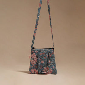 Handcrafted quilted sling bag 05