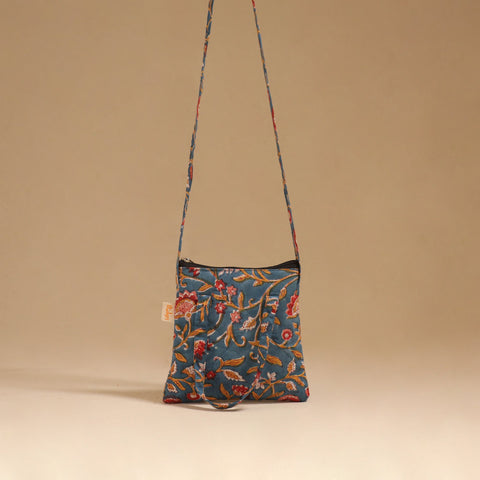 Handcrafted quilted sling bag 06