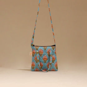 Handcrafted quilted sling bag 11