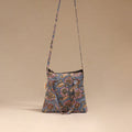 Handcrafted quilted sling bag 12