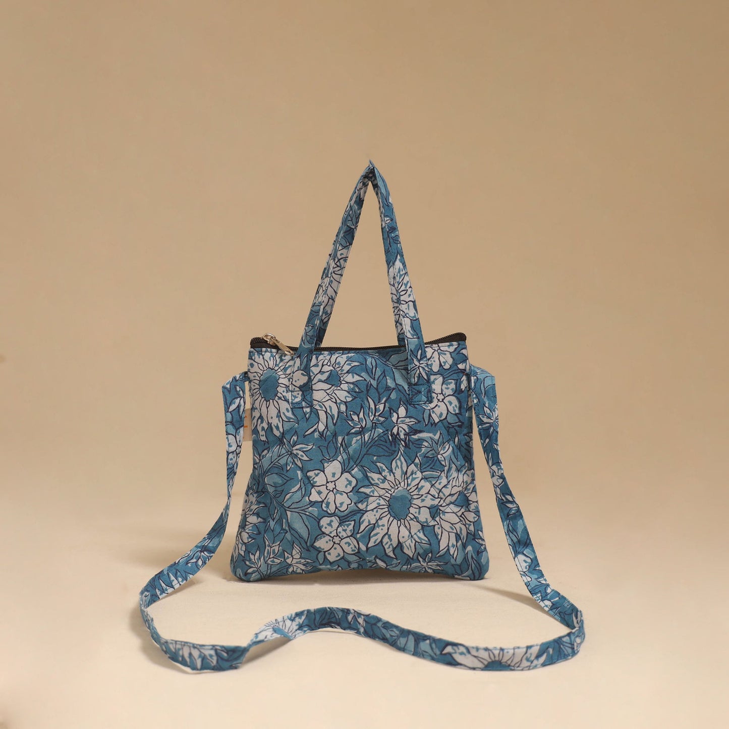 Handcrafted quilted sling bag 14