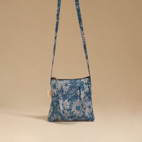 Handcrafted quilted sling bag 14