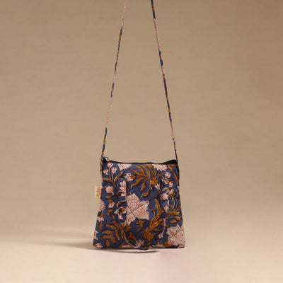 Handcrafted quilted sling bag 15